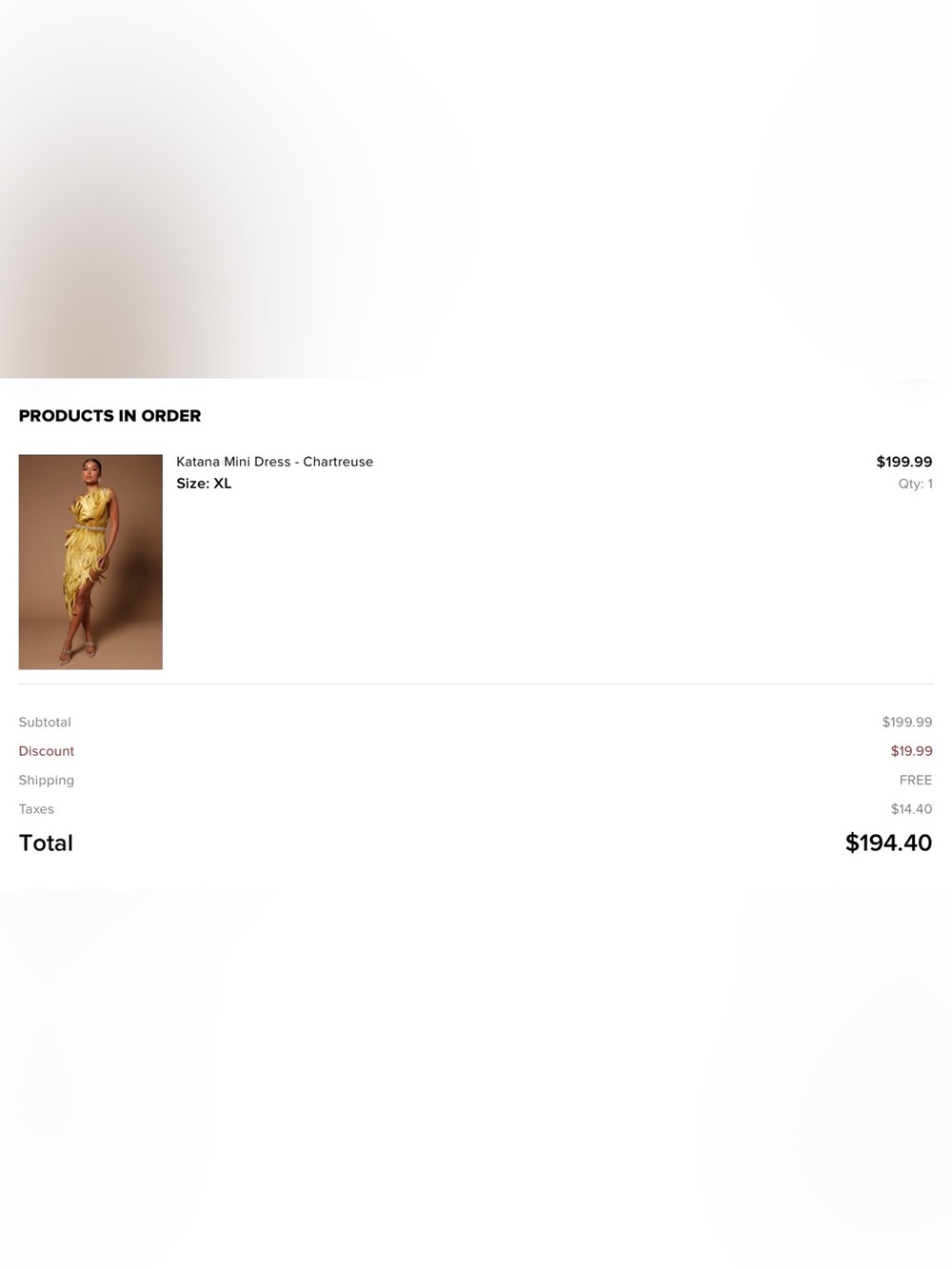 Fashion Nova Chartreuse Feather One-Shoulder Dress with Crystal Waist - Picture 6 of 6